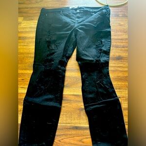 Torrid Black Distressed Denim Jeans size 20R